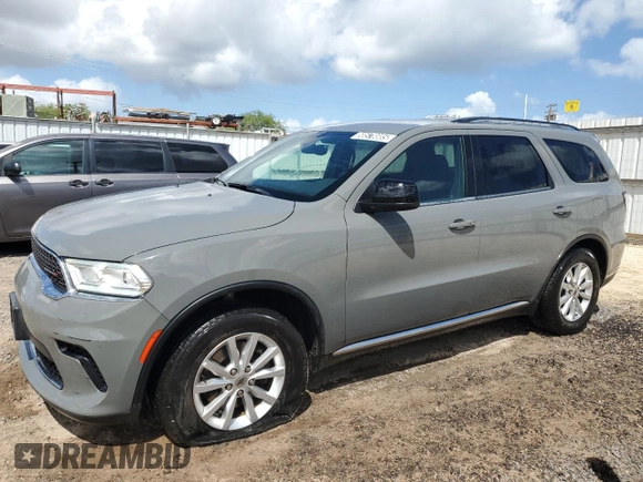 2023 Dodge Durango SXT with VIN 1C4RDHAG5PC635603, listed as a Copart auction lot 58578885 with 27,543 mi miles and Clean title. Bid and sale history available at DreamBid. Image 1.