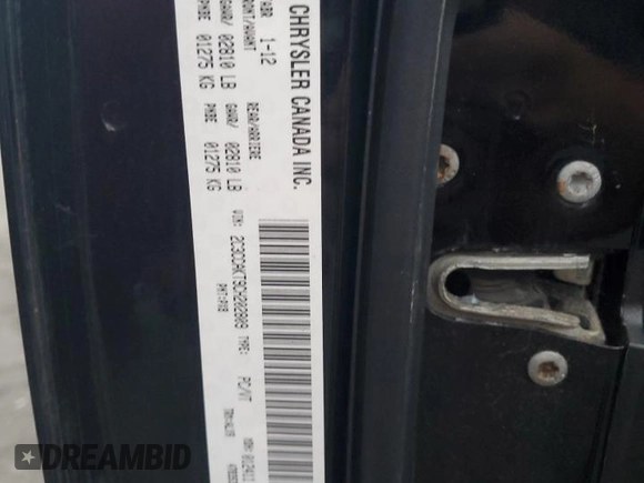 2012 Chrysler 300 C with VIN 2C3CCAKT9CH202809, listed as a Copart auction lot 79215864 with 121,610 mi miles and Salvage Title. Bid and sale history available at DreamBid. Image 12.