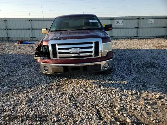 2009 Ford F-150 STX with VIN 1FTRX12899FB22037, listed as a Copart auction lot 48327745 with 0 mi miles and Salvage Title. Bid and sale history available at carsss.com. Image 10.