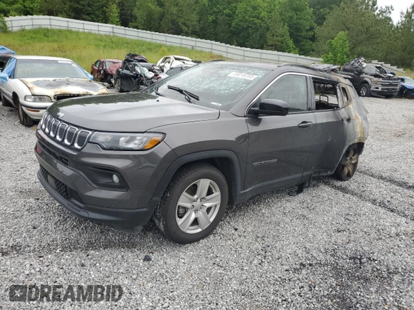 2022 Jeep Compass Latitude с VIN 3C4NJCBB3NT234744, выставлен на аукционе Copart как лот 55816285 с пробегом Не указан миль и Списание • Salvage title. История ставок и продаж доступна на DreamBid. Изображение 1.