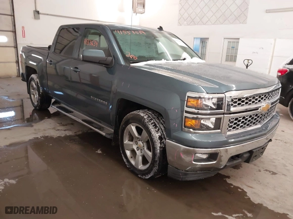 2014 Chevrolet Silverado 1500 LT with VIN 3GCUKREC4EG248967, listed as a IAAI auction lot 41553634 with 113,247 mi miles. Bid and sale history available at carsss.com. Image 1.