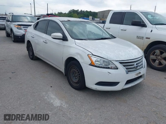 2015 Nissan Sentra SV with VIN 3N1AB7AP8FY213993, listed as a IAAI auction lot 42040473 with 142,758 mi miles. Bid and sale history available at carsss.com. Image 1.