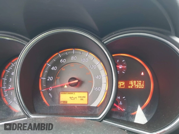 2009 Nissan Murano SL with VIN JN8AZ18U69W101940, listed as a IAAI auction lot 41852690 with 169,701 mi miles and . Bid and sale history available at DreamBid. Image 7.