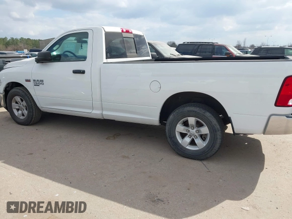 2019 Ram 1500 Classic Tradesman with VIN 3C6JR6DT8KG671407, listed as a IAAI auction lot 41489548 with 9,446 mi miles. Bid and sale history available at carsss.com. Image 14.