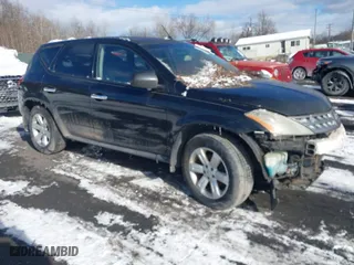 2006 Nissan Murano SL with VIN JN8AZ08W26W526238, listed as a IAAI auction lot 41351152 with 162,608 mi miles. Bid and sale history available at carsss.com. Image 1.