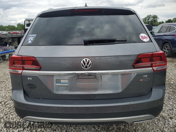2018 Volkswagen Atlas SE with VIN 1V2LR2CA4JC502642, listed as a Copart auction lot 57498185 with 119,002 mi miles and Salvage title. Bid and sale history available at DreamBid. Image 6.
