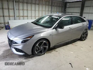 2023 Hyundai Elantra N Line z VIN KMHLR4AF1PU609478, wystawiony jako Copart lot #53810235 z przebiegiem 48 396 mil mil oraz Szkoda całkowita • Salvage title. Historia ofert i sprzedaży dostępna na DreamBid. Obrazek 1.