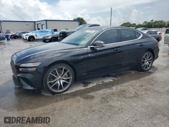 2023 Genesis G70 3.3T with VIN KMTG54TE8PU118039, listed as a Copart auction lot 67553654 with 7,515 mi miles and Salvage Title. Bid and sale history available at carsss.com. Image 1.