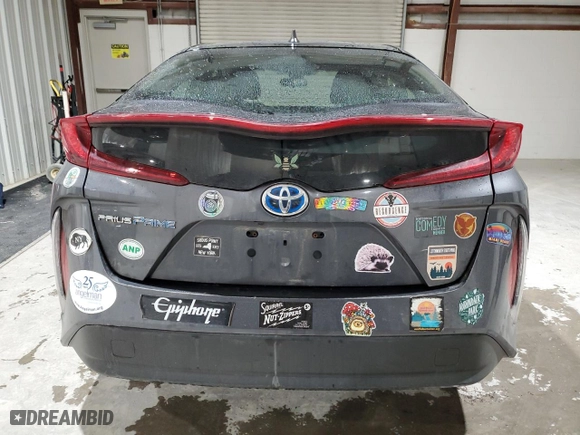2018 Toyota Prius Prime Plus with VIN JTDKARFP8J3097933, listed as a Copart auction lot 52251005 with 56,987 mi miles and Salvage Title. Bid and sale history available at carsss.com. Image 6.