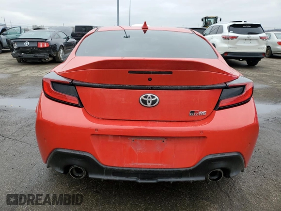 2023 Toyota GR86 Premium with VIN JF1ZNBF17P8763672, listed as a Copart auction lot 44310915 with 21,506 mi miles and Salvage Title. Bid and sale history available at carsss.com. Image 6.