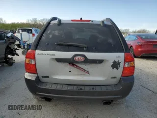 2005 Kia Sportage LX with VIN KNDJF723457132535, listed as a Copart auction lot 52460445 with 180,110 mi miles and Salvage Title. Bid and sale history available at carsss.com. Image 6.