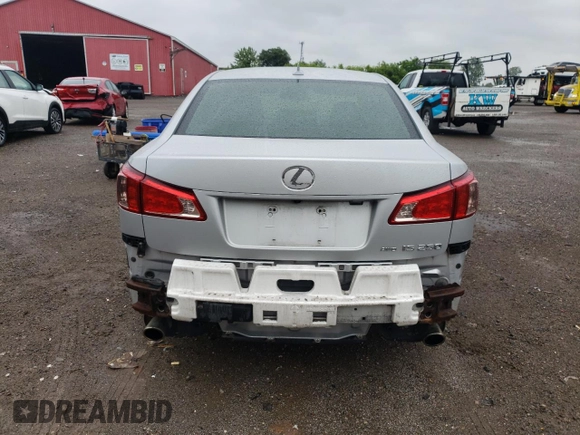 2011 Lexus IS 250 with VIN JTHCF5C29B5045464, listed as a Copart auction lot 61548185 with 116,761 mi miles and Clean title. Bid and sale history available at DreamBid. Image 6.