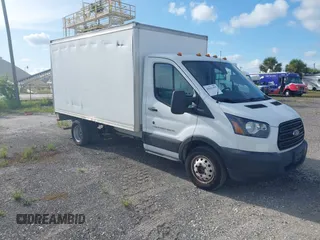 2019 Ford Transit with VIN 1FDBF8ZMXKKA68224, listed as a IAAI auction lot 42621453 with 107,981 mi miles and . Bid and sale history available at DreamBid. Image 1.