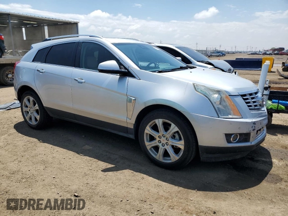 2015 Cadillac SRX Performance Collection with VIN 3GYFNCE37FS585204, listed as a Copart auction lot 59966935 with 50,781 mi miles and Salvage title. Bid and sale history available at DreamBid. Image 4.