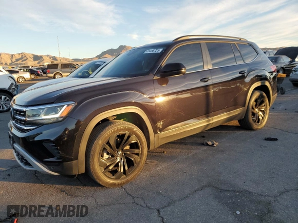 2022 Volkswagen Atlas SE with VIN 1V2JR2CA0NC565573, listed as a Copart auction lot 41456725 with 87,353 mi miles and Salvage title. Bid and sale history available at DreamBid. Image 1.