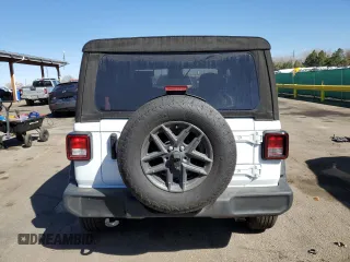 2024 Jeep Wrangler Sport S with VIN 1C4PJXAG1RW349260, listed as a Copart auction lot 60270065 with 5,575 mi miles and Salvage title. Bid and sale history available at DreamBid. Image 6.