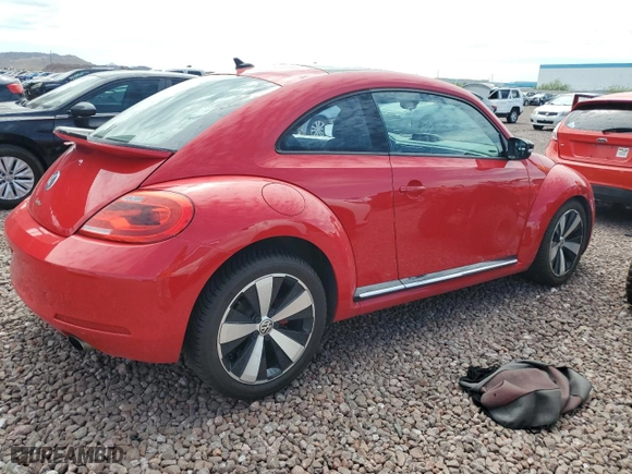 2012 Volkswagen Beetle 2.0T Turbo PZEV with VIN 3VWVA7AT5CM654978, listed as a Copart auction lot 66766654 with 60,842 mi miles and Salvage Title. Bid and sale history available at carsss.com. Image 3.