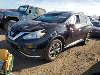 2017 Nissan Murano SL with VIN 5N1AZ2MH8HN124713, listed as a Copart auction lot 72753144 with 109,164 mi miles and Salvage Title. Bid and sale history available at carsss.com. Image 1.