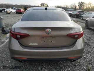 2019 Alfa Romeo Giulia with VIN ZARFAMAN5K7599714, listed as a Copart auction lot 44950765 with 0 mi miles and Salvage Title. Bid and sale history available at carsss.com. Image 6.