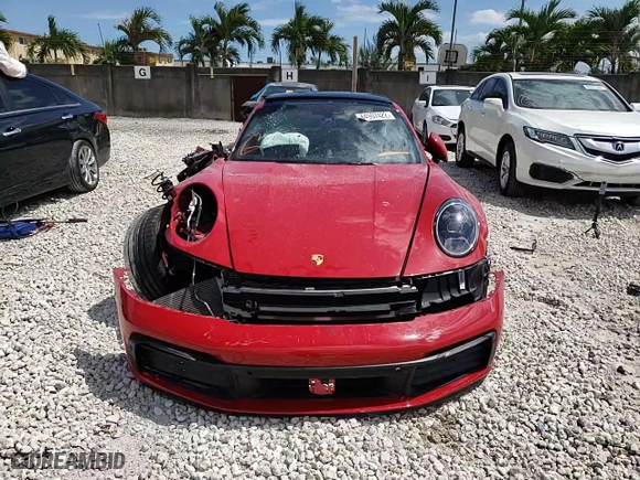 2021 Porsche 911 Carrera with VIN WP0AA2A95MS205382, listed as a Copart auction lot 44907422 with 11,032 mi miles and Salvage Title. Bid and sale history available at carsss.com. Image 11.