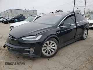 2016 Tesla Model X 70D with VIN 5YJXCBE23GF010786, listed as a Copart auction lot 80793144 with 54,437 mi miles and Salvage Title. Bid and sale history available at carsss.com. Image 1.