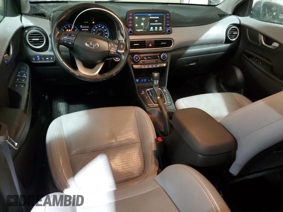 2019 Hyundai Kona Ultimate with VIN KM8K5CA50KU390434, listed as a Copart auction lot 41604145 with 74,743 mi miles and Salvage Title. Bid and sale history available at carsss.com. Image 8.