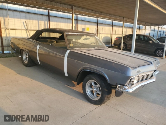 1965 Chevrolet Impala z VIN 166675S178371, wystawiony jako Copart lot #62475694 z przebiegiem 1 019 mil mil oraz Szkoda całkowita • Salvage title. Historia ofert i sprzedaży dostępna na DreamBid. Obrazek 4.