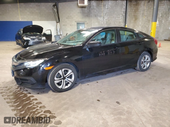 2018 Honda Civic LX with VIN 19XFC2F5XJE204085, listed as a Copart auction lot 51323935 with 164,201 mi miles and Salvage Title. Bid and sale history available at carsss.com. Image 1.