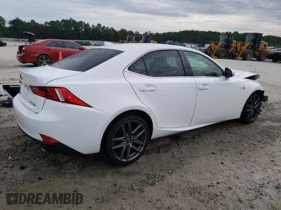 2016 Lexus IS 350 with VIN JTHCE1D23G5012266, listed as a Copart auction lot 70560524 with 52,421 mi miles and Salvage Title. Bid and sale history available at DreamBid. Image 3.