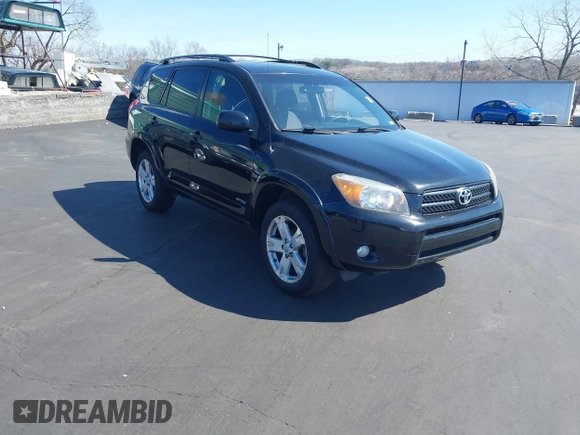 2007 Toyota RAV4 Sport with VIN JTMBD32V776040073, listed as a IAAI auction lot 41756430 with 141,354 mi miles. Bid and sale history available at carsss.com. Image 1.