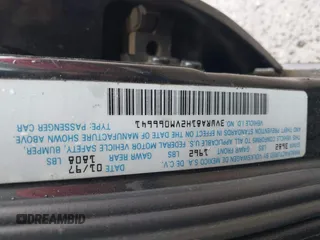 1997 Volkswagen Jetta с VIN 3VWRA81H2VM066641, выставлен на аукционе IAAI как лот 41824550 с пробегом 255 075 миль миль и . История ставок и продаж доступна на DreamBid. Изображение 9.