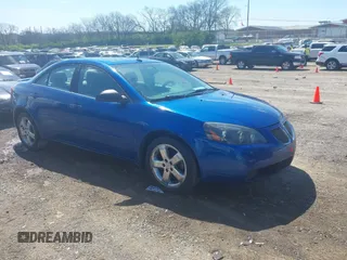 2005 Pontiac G6 GT with VIN 1G2ZH528254176245, listed as a IAAI auction lot 41882970 with 258,994 mi miles. Bid and sale history available at carsss.com. Image 1.