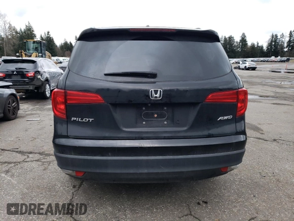 2017 Honda Pilot EX-L with VIN 5FNYF6H56HB086982, listed as a Copart auction lot 45590945 with 141,112 mi miles and Salvage Title. Bid and sale history available at DreamBid. Image 6.