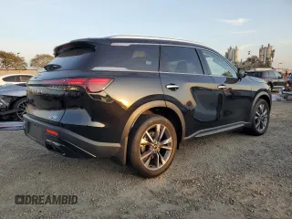 2024 Infiniti QX60 Luxe with VIN 5N1DL1FS7RC341460, listed as a Copart auction lot 43569605 with 4,080 mi miles and Salvage title. Bid and sale history available at DreamBid. Image 3.