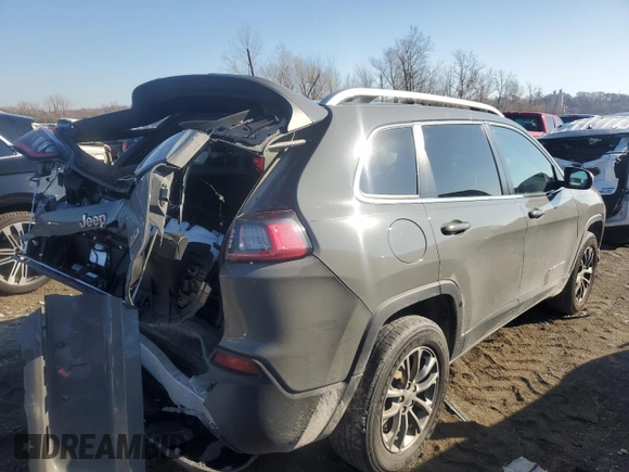 2020 Jeep Cherokee Altitude with VIN 1C4PJMLB5LD579435, listed as a Copart auction lot 82205934 with 53,648 mi miles and Salvage Title. Bid and sale history available at carsss.com. Image 3.