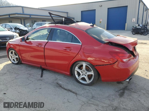2014 Mercedes-Benz CLA 250 with VIN WDDSJ4EB4EN037785, listed as a Copart auction lot 42832254 with Not provided miles and Salvage title. Bid and sale history available at DreamBid. Image 2.