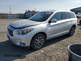 2014 Infiniti QX60 with VIN 5N1AL0MM4EC519031, listed as a Copart auction lot 61658945 with 120,259 mi miles and Salvage title. Bid and sale history available at DreamBid. Image 1.