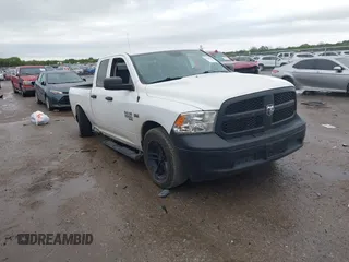 2019 Ram 1500 Tradesman with VIN 1C6RR6FT5KS608287, listed as a IAAI auction lot 41949390 with 59,323 mi miles and . Bid and sale history available at DreamBid. Image 1.