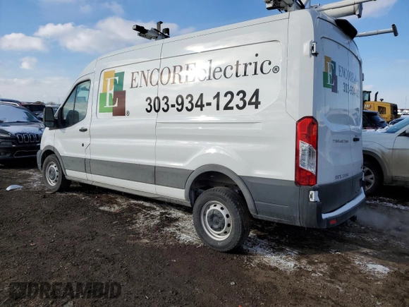 2023 Ford Transit Cargo with VIN 1FTBR1C86PKA86595, listed as a Copart auction lot 44908465 with 2,537 mi miles and Salvage Title. Bid and sale history available at carsss.com. Image 2.