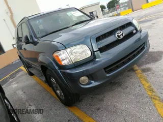 2007 Toyota Sequoia SR5 with VIN 5TDZT34A77S298637, listed as a IAAI auction lot 41683617 with 252,055 mi miles. Bid and sale history available at carsss.com. Image 1.