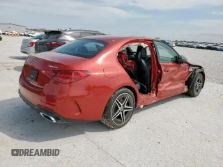2023 Mercedes-Benz C 300 with VIN W1KAF4HB0PR109991, listed as a Copart auction lot 50087035 with 5,548 mi miles and Salvage Title. Bid and sale history available at DreamBid. Image 3.