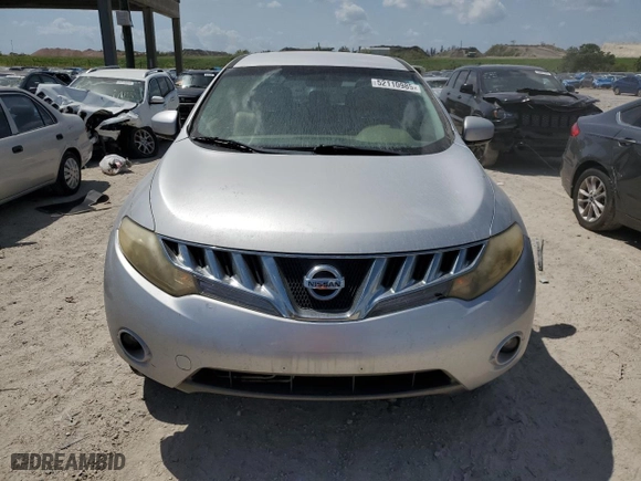 2009 Nissan Murano S with VIN JN8AZ18U99W009964, listed as a Copart auction lot 52110985 with 255,365 mi miles and Salvage Title. Bid and sale history available at carsss.com. Image 5.