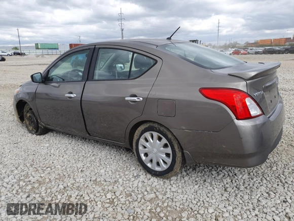 2015 Nissan Versa SV with VIN 3N1CN7AP8FL801258, listed as a Copart auction lot 52876905 with 89,724 mi miles and Salvage Title. Bid and sale history available at carsss.com. Image 2.