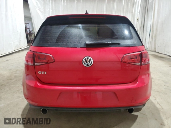 2016 Volkswagen Golf GTI SE with VIN 3VW5T7AU0GM038680, listed as a Copart auction lot 72386753 with 46,500 mi miles and Salvage Title. Bid and sale history available at carsss.com. Image 6.