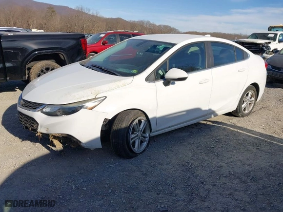 2017 Chevrolet Cruze LT with VIN 1G1BE5SMXH7111710, listed as a IAAI auction lot 41622649 with NaN miles. Bid and sale history available at carsss.com. Image 2.