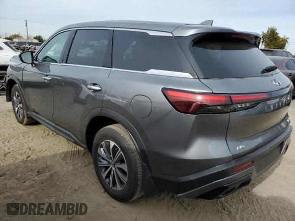 2024 Infiniti QX60 Pure with VIN 5N1DL1ESXRC345410, listed as a Copart auction lot 46546305 with 3,754 mi miles and Salvage title. Bid and sale history available at DreamBid. Image 2.