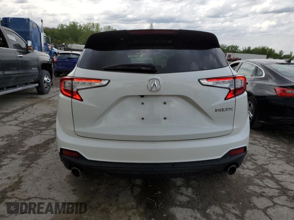 2019 Acura RDX with VIN 5J8TC1H38KL022310, listed as a Copart auction lot 54165295 with 114,582 mi miles and Salvage title. Bid and sale history available at DreamBid. Image 6.