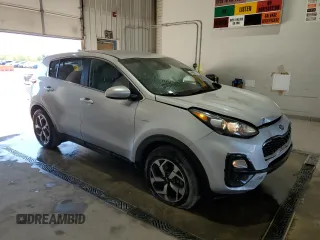 2021 Kia Sportage LX with VIN KNDPMCAC5M7862219, listed as a Copart auction lot 54098215 with 83,736 mi miles and Salvage Title. Bid and sale history available at carsss.com. Image 4.