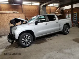 2021 Chevrolet Silverado 1500 LT with VIN 1GCUYDET7MZ189364, listed as a Copart auction lot 83986924 with 0 mi miles and Salvage Title. Bid and sale history available at carsss.com. Image 1.
