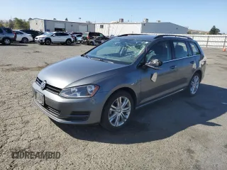 2016 Volkswagen Golf SportWagen TSI S with VIN 3VWC17AU8GM523985, listed as a Copart auction lot 64957854 with 52,609 mi miles and Salvage Title. Bid and sale history available at carsss.com. Image 1.